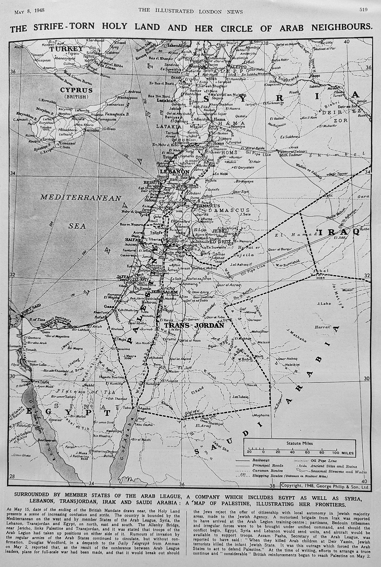 Map of Palestine